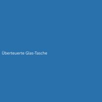 Überteuerte Glas-Tasche
