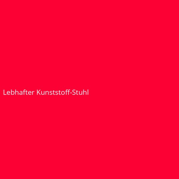 Lebhafter Kunststoff-Stuhl