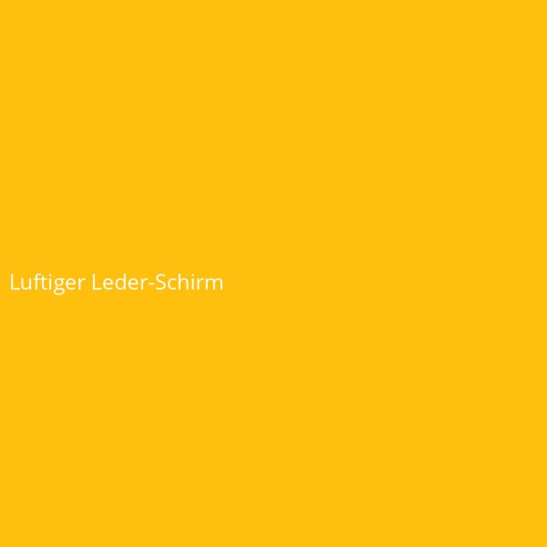 Luftiger Leder-Schirm