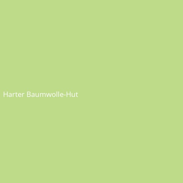 Harter Baumwolle-Hut
